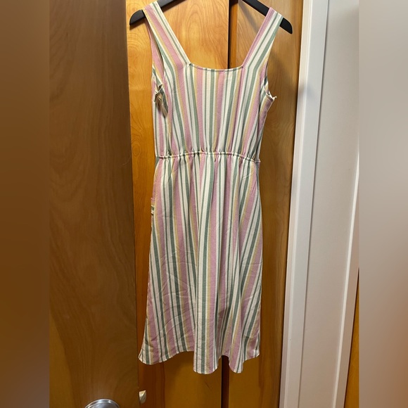 Monteau Pastel Striped Sleeveless dress - Picture 2 of 5